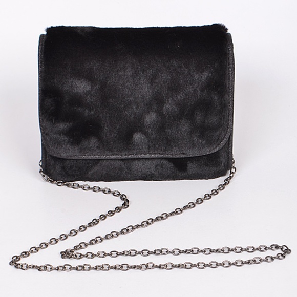 3AM Forever® Handbags - Faux Fur hobo crossbody clutch bag NWT